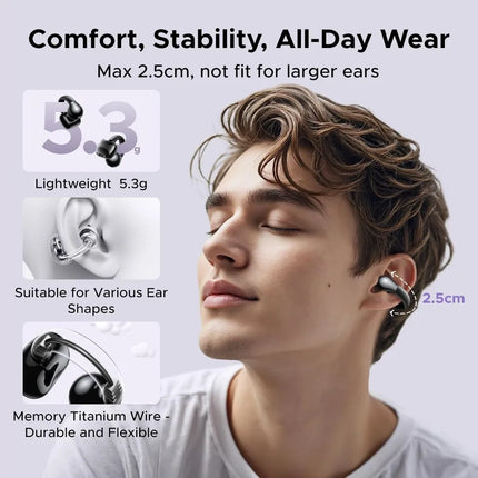 Earbuds with Bluetooth 5.4, Lightweight Wireless Headphones, 30H Playtime, IPX5 Waterproof for Active Use