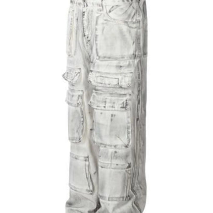 Men's Multi-Pocket Cargo Denim Jeans