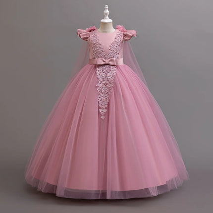 4-12 Years Old Dress Up Dance Party Girl Dress Tulle Girl Wedding Dress Elegant Girl Party Dress Kids Christmas Dress