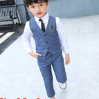 Blue 3 Pcs Sets / 130(6-7T)