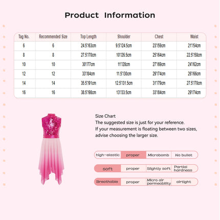 Kids Girls Liturgical Worship Praise Ballet Lyrical Dance Tunic Dresses with Sequins for Church Performance and Celebration