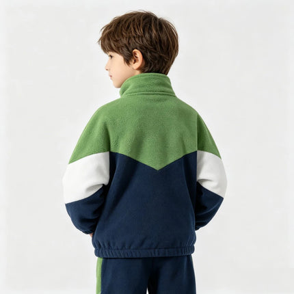 Baby Toddler Boys Jackets and Coats Kids 1 to 2 3 4 5 6 7 Years Blue Korean Winter Polar Fleece Warm Outerwear Children Clothing