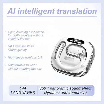 Translation Earbuds Real Time - AI 144 Language Translator Earbuds, Audifonos Traductores Inglés Español,