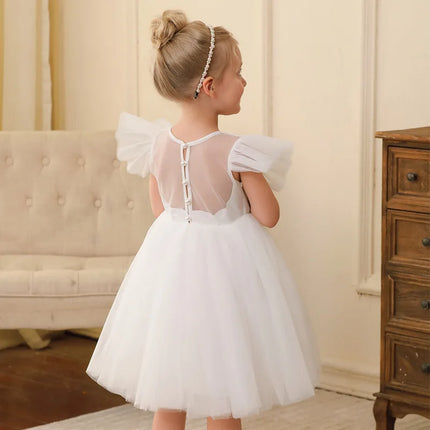 2025 new girls' evening gowns, children's wedding dresses and performance costumes, princess dresses for girls aged 2 to 10