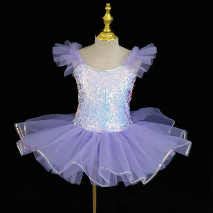 Summer Ballet Skirt Girl Dress Kids Outfit Vestidos Tutu Girls Dresses Dance Costume Baby Clothing Ballerine Children's Day