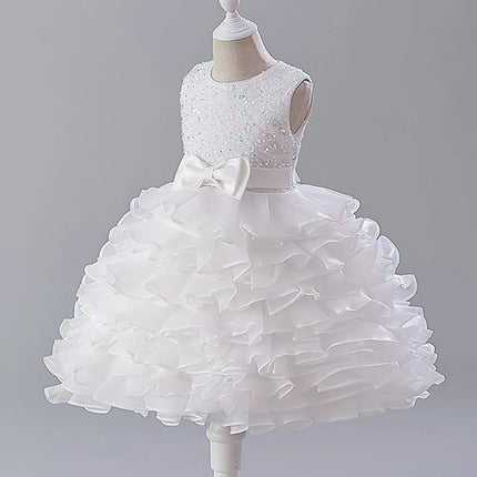 Flower Girl Dress For Wedding Baby Girl 2-8 Years Birthday Outfits Children's Girls First Communion Dresses Girl Kids Party Wear