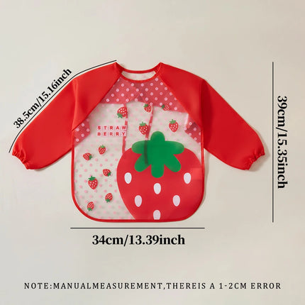 Waterproof Full Sleeve Baby Bibs Children Apron Long Sleeve Feeding Smock Kids Eating Breastplate Infant Scarf Clothing