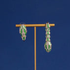 Gold-based Green Earrings