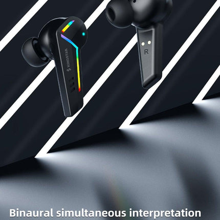 Gaming Headsets Wireless Earphones Low Latency Bluetooth Headphone Sports Noise Cancelling Earbuds With Mic Sports Headphones Wireless Bluetooth Headphones With Microphone 5H Playtime Wireless Running Earbuds