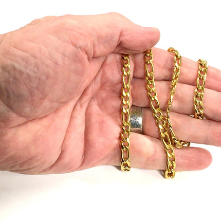 Set - Bracelet and necklace curb chain set silver or gold stainless steel waterproof jewelry for man boy christian jewelry jewellery