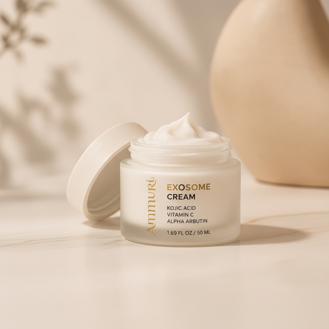 Exosome Brightening Cream | Kojic Acid, Glutathione & Mandelic Acid | Ammuri Beauty