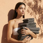 Charcoal / Standard Set (Set of 6 with Bath Towels)
