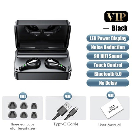 Luxury Earphone Bluetooth Compatible Headphones With Mic 3500mAh Mirror Charging Box Wireless Headphones Noise Cancelling HiFi Earbud Gaming Headsets Bluetooth MP3 Music Playes Sports Wireless Waterproof Touch Control Headphones