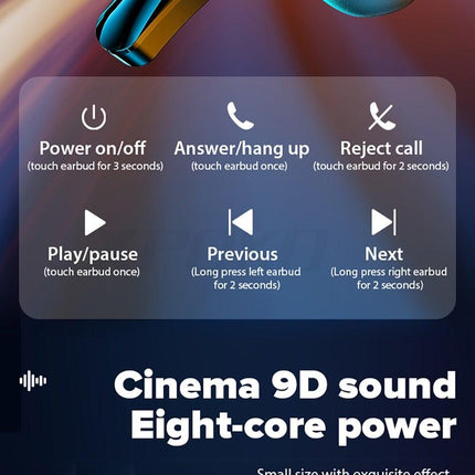 Luxury Earphone Bluetooth Compatible Headphones With Mic 3500mAh Mirror Charging Box Wireless Headphones Noise Cancelling HiFi Earbud Gaming Headsets Bluetooth MP3 Music Playes Sports Wireless Waterproof Touch Control Headphones