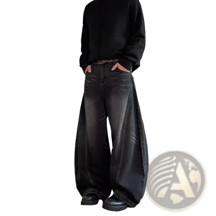 Men's Premium Relaxed Wide Leg Denim Jeans