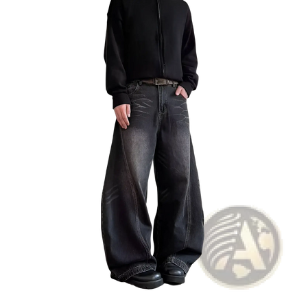Men's Premium Relaxed Wide Leg Denim Jeans