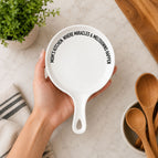 Dark Wooden Spoon / White