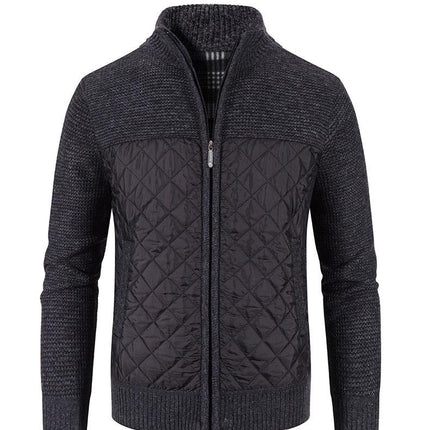 New Autumn Winter Jacket Men Warm Casual Slim Fit Fleece Jacket Elegant Jackets For Men Warm Soft Sweater Solid Jackets Casual Business Men Clothing Lightweight Hooded Jackets