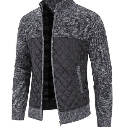 New Autumn Winter Jacket Men Warm Casual Slim Fit Fleece Jacket Elegant Jackets For Men Warm Soft Sweater Solid Jackets Casual Business Men Clothing Lightweight Hooded Jackets