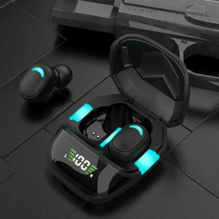 Sports Wireless Wearable Music Headphones Sweatproof LED Display Wireless Charging Case Bluetooth 5.1 Headset Game Real Earphone Radio In-ear Driver Headphones Earbuds For Outdoor Workout