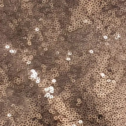 Rose Gold Sequined One Shoulder Large Bridesmaid Dress