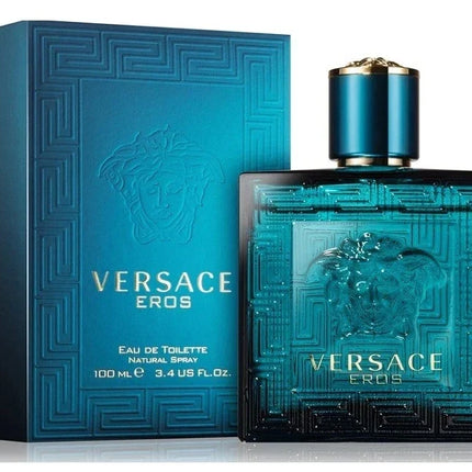 Versace Eros for Men Cologne – 100 ML (3.4 oz) EDT Spray