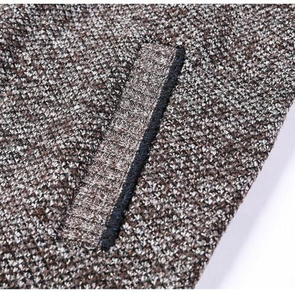 Simple Quality Autumn Winter New Men's Jacket Slim Fit Jacket Slim Fit Thick Sweaters Male Jacket Men Solid Cotton Thick Warm Sweater With Pockets  Fashion Warm Cold Weather Classic Jacket