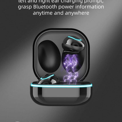 Sports Black Headphones Wireless Wearable Music Player Built-in Memory Sweatproof  WaterproofWireless Bluetooth Headphones 5.1 Gaming Headset In Ear HiFi Sports Noise Cancel Earphone For Smartphones LED Display For Sports Running Workout
