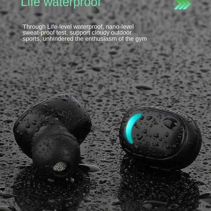 Sports Wireless Wearable Music Headphones Sweatproof LED Display Wireless Charging Case Bluetooth 5.1 Headset Game Real Earphone Radio In-ear Driver Headphones Earbuds For Outdoor Workout