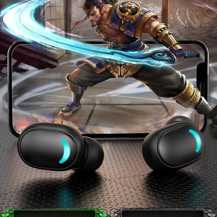 Sports Wireless Wearable Music Headphones Sweatproof LED Display Wireless Charging Case Bluetooth 5.1 Headset Game Real Earphone Radio In-ear Driver Headphones Earbuds For Outdoor Workout