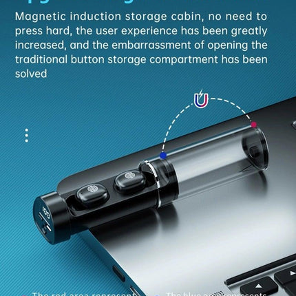 Wireless Bluetooth 5.1 Earphones Wireless Charging Case IPX8 Waterproof Stereo Headphones In Ear Built in Mic Headset Touch Control Earbuds Wireless Earbuds Case With Flashlight Noise Isolating Clear Calls Rich Bass In-Ear Sports Headset