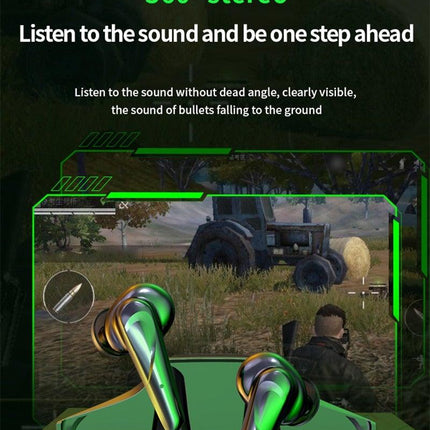 Wireless Headphones Noise Canceling Waterproof Gaming Headsets 9D Stereo Sports Earphones With Microphones Sound Quality Wireless Charging Case In-Ear Headphones Wireless Bluetooth 5.1 Headset Deep Bass Soft Comfortable Secure Fit Earphones
