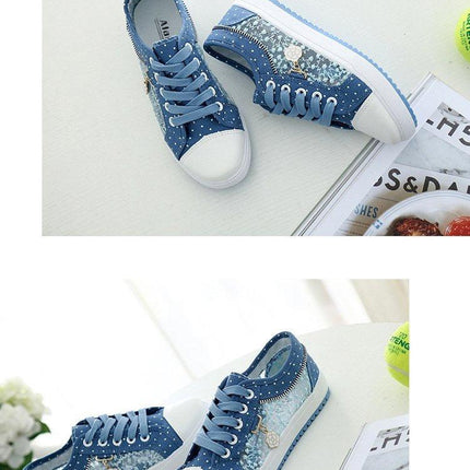Women's Casual Shoes Summer Fashion Low Top Women's Sneakers Breathable Mesh Low Casual Canvas Shoes Lace-up Classic Shoes Comfortable Tennis Shoes For Walking